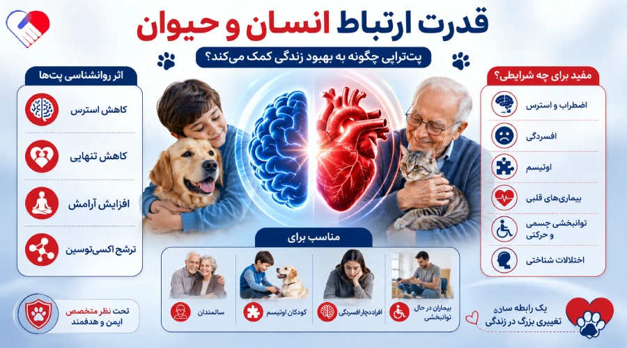 پت تراپی چیست؟ + تأثیر نگهداری حیوانات خانگی از نظر روانشناسی پت تراپی چیست؟ + تأثیر نگهداری حیوانات خانگی از نظر روانشناسی