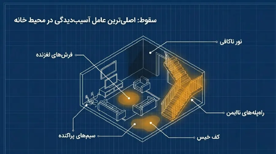 امنیت اتاق نشیمن سالمند امنیت اتاق نشیمن سالمند